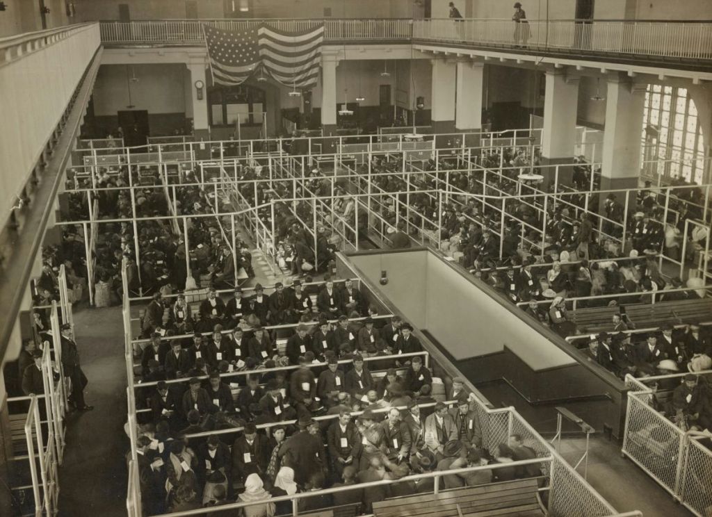 Immigrant Processing Area at Ellis Island. Photo Courtesy of the New York Public Library