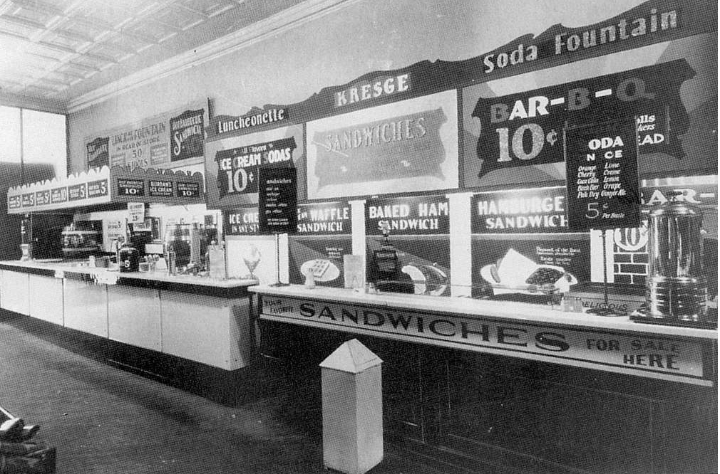 Vintage Urban Soda, Ice Cream and Luncheonette Counter